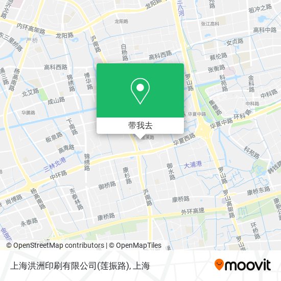 上海洪洲印刷有限公司(莲振路)地图