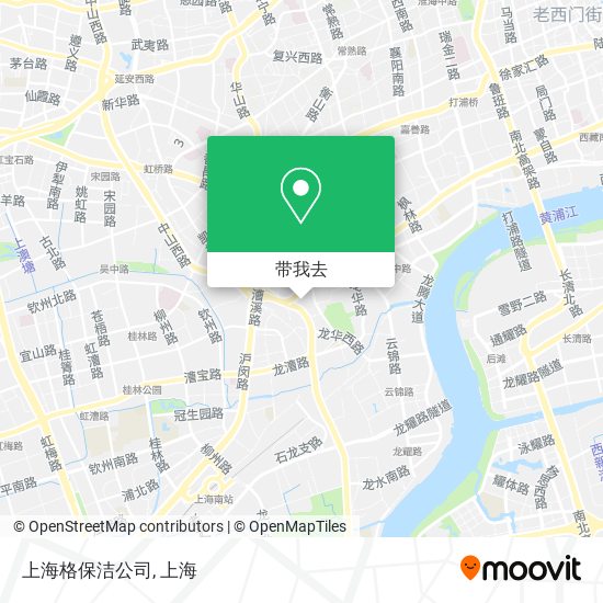 上海格保洁公司地图