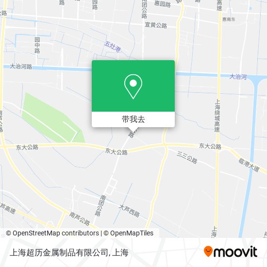 上海超历金属制品有限公司地图