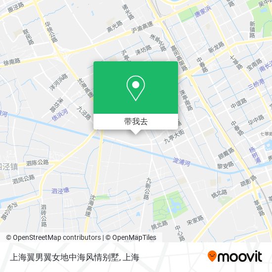 上海翼男翼女地中海风情别墅地图