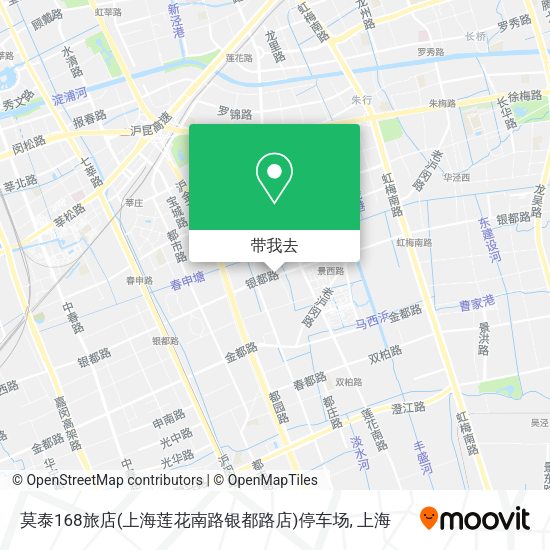 莫泰168旅店(上海莲花南路银都路店)停车场地图