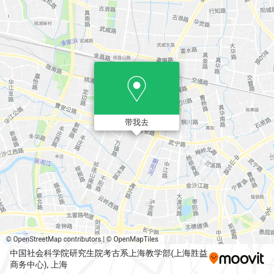 中国社会科学院研究生院考古系上海教学部(上海胜益商务中心)地图