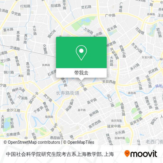 中国社会科学院研究生院考古系上海教学部地图