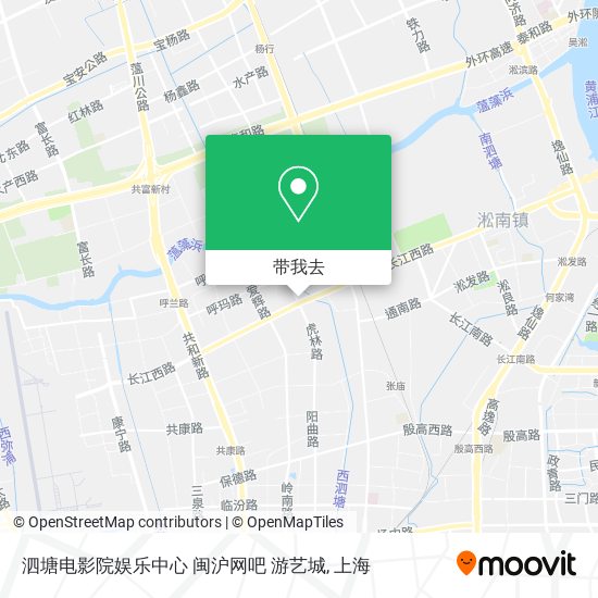 泗塘电影院娱乐中心  闽沪网吧 游艺城地图