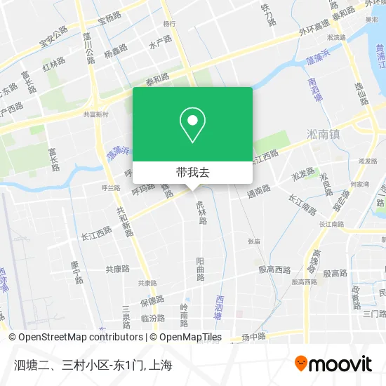 泗塘二、三村小区-东1门地图