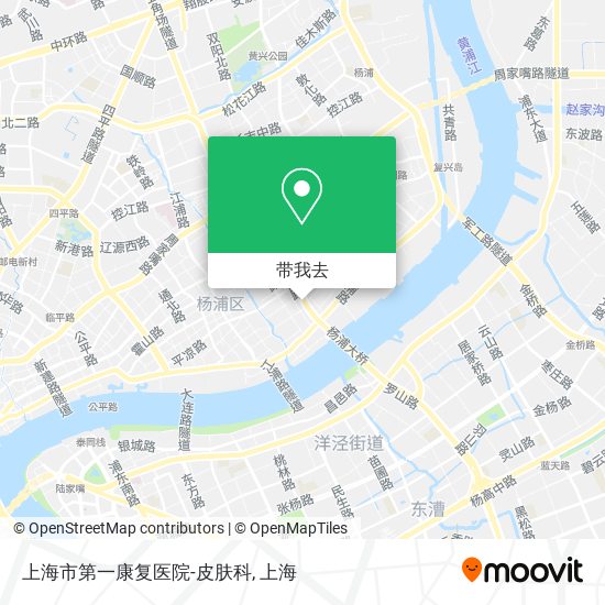 上海市第一康复医院-皮肤科地图
