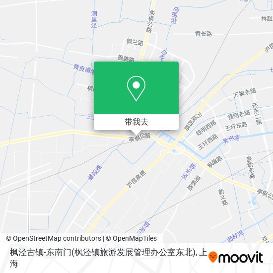 枫泾古镇-东南门(枫泾镇旅游发展管理办公室东北)地图