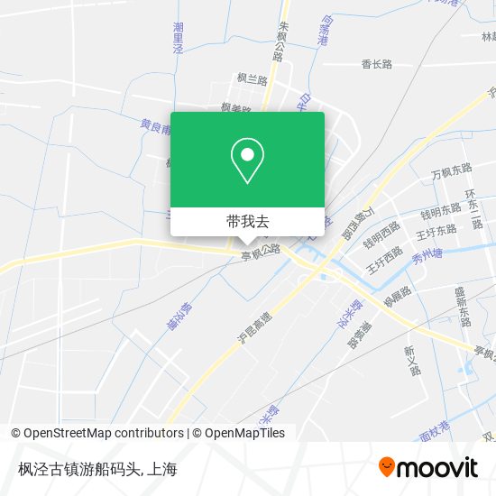 枫泾古镇游船码头地图