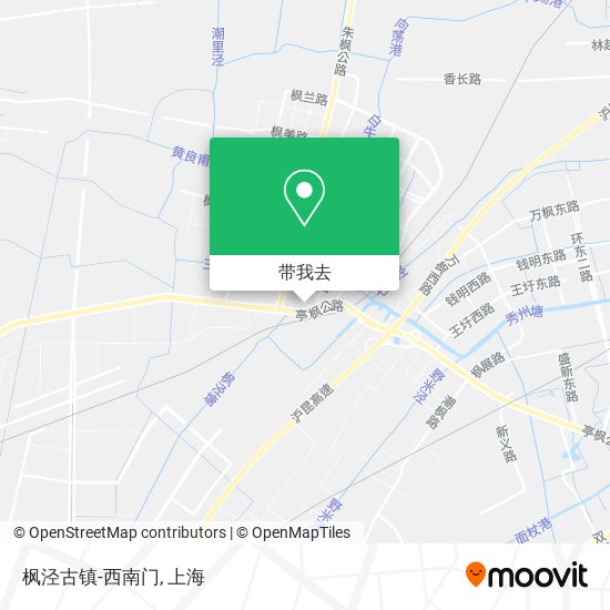 枫泾古镇-西南门地图