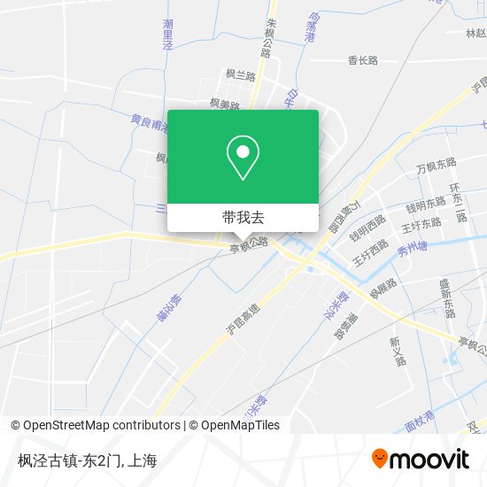 枫泾古镇-东2门地图