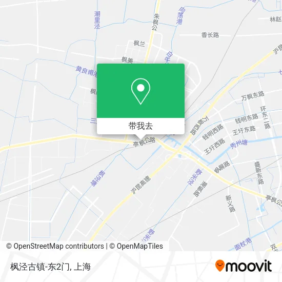 枫泾古镇-东2门地图