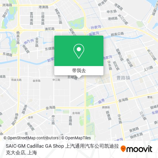 SAIC-GM Cadillac GA Shop 上汽通用汽车公司凯迪拉克大会店地图