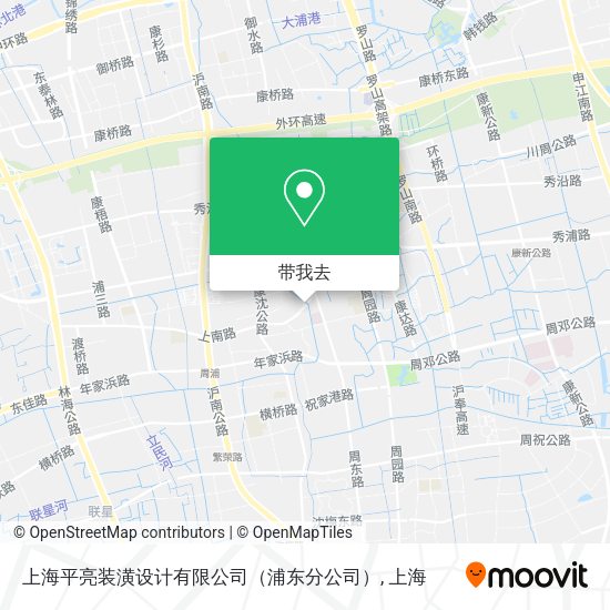 上海平亮装潢设计有限公司（浦东分公司）地图