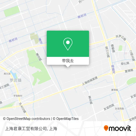 上海君康工贸有限公司地图