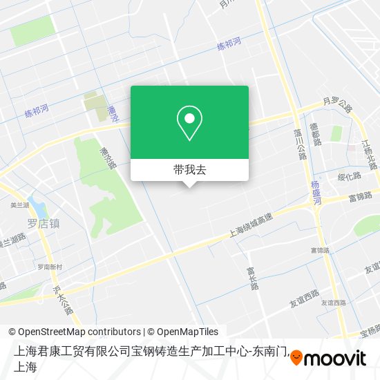 上海君康工贸有限公司宝钢铸造生产加工中心-东南门地图