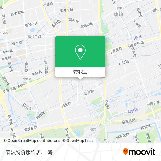 春波特价服饰店地图