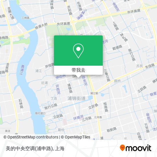 美的中央空调(浦申路)地图