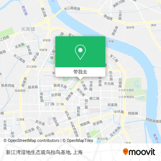 新江湾湿地生态观鸟拍鸟基地地图