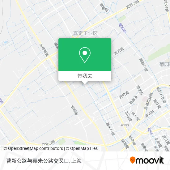曹新公路与嘉朱公路交叉口地图