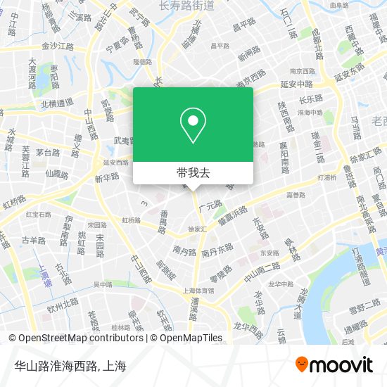 华山路淮海西路地图