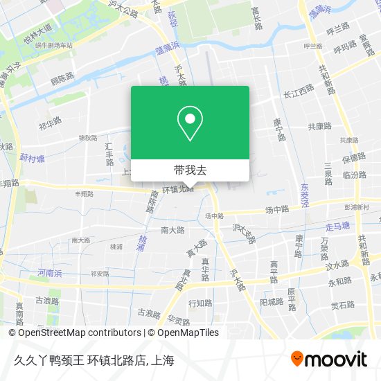 久久丫鸭颈王 环镇北路店地图