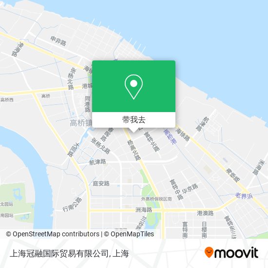 上海冠融国际贸易有限公司地图