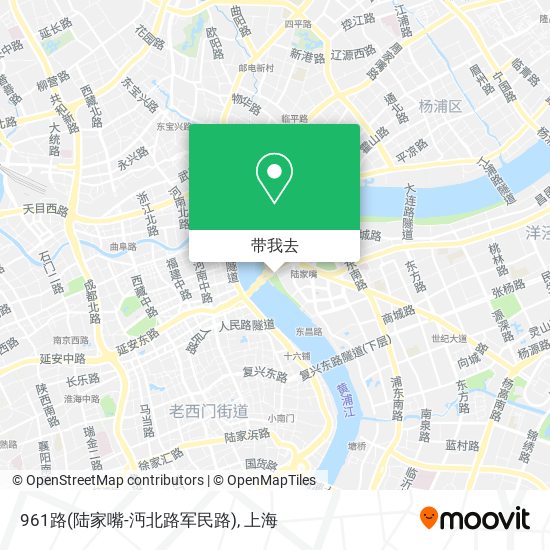 961路(陆家嘴-沔北路军民路)地图