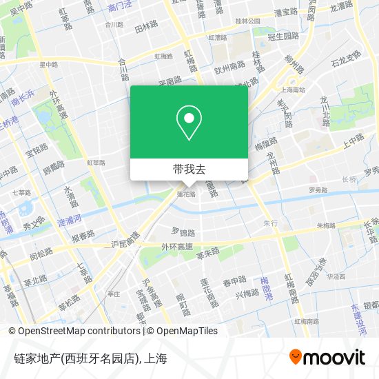 链家地产(西班牙名园店)地图