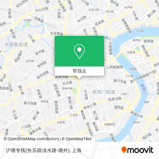 沪塘专线(长乐路淡水路-塘外)地图