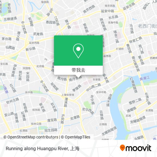 Running along Huangpu River地图
