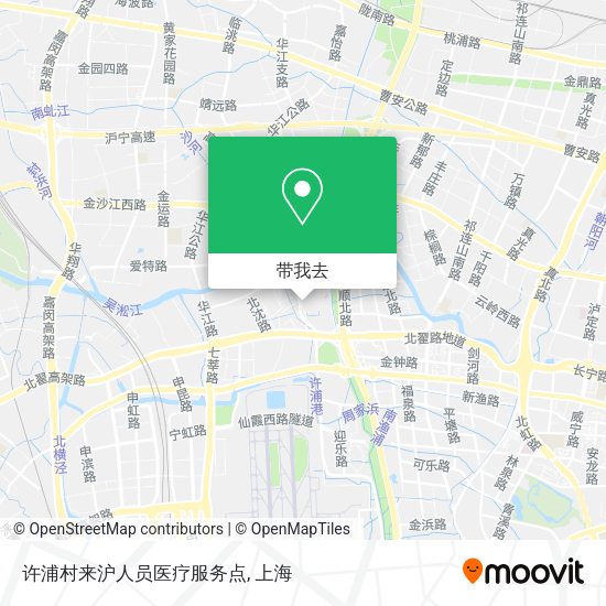 许浦村来沪人员医疗服务点地图
