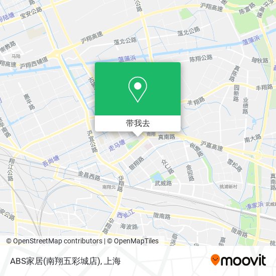 ABS家居(南翔五彩城店)地图