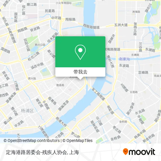 定海港路居委会-残疾人协会地图