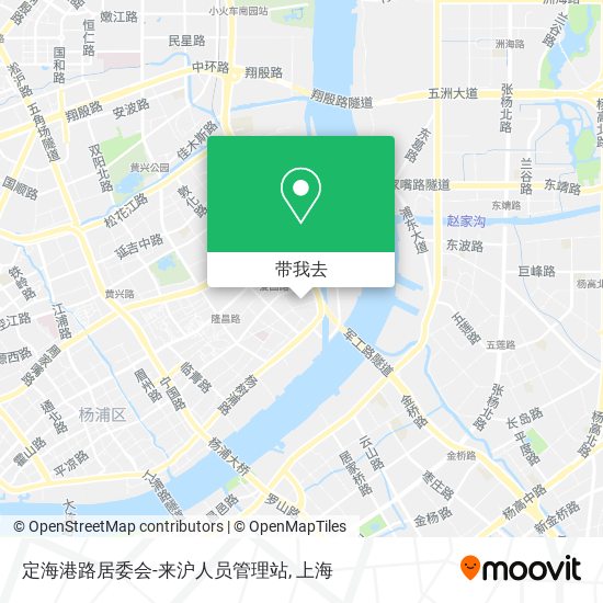 定海港路居委会-来沪人员管理站地图