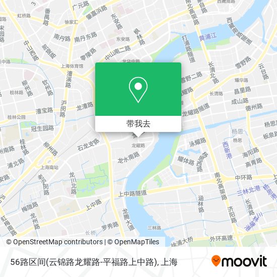 56路区间(云锦路龙耀路-平福路上中路)地图