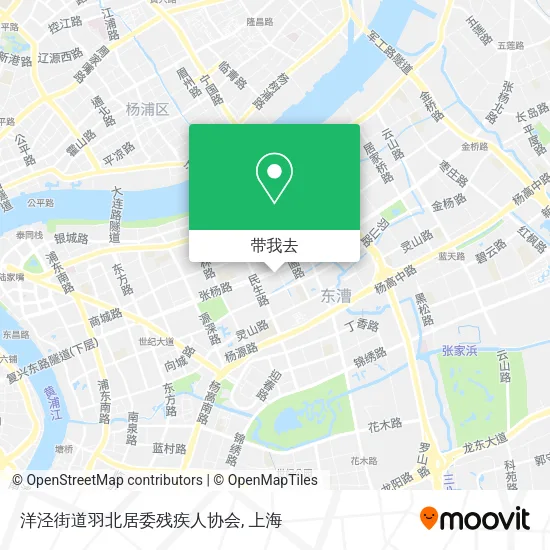 洋泾街道羽北居委残疾人协会地图