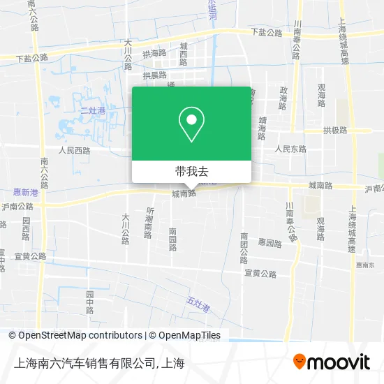 上海南六汽车销售有限公司地图