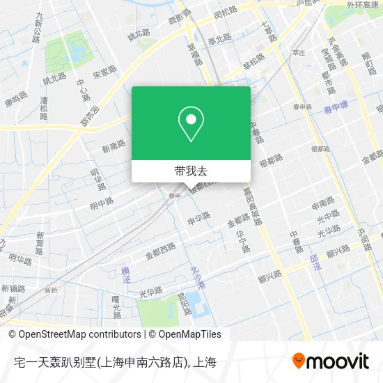 宅一天轰趴别墅(上海申南六路店)地图