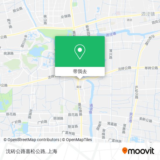 沈砖公路嘉松公路地图