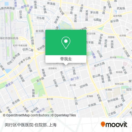 闵行区中医医院-住院部地图