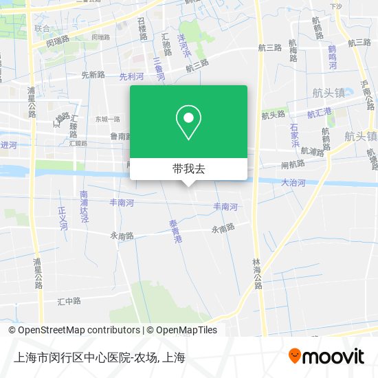 上海市闵行区中心医院-农场地图