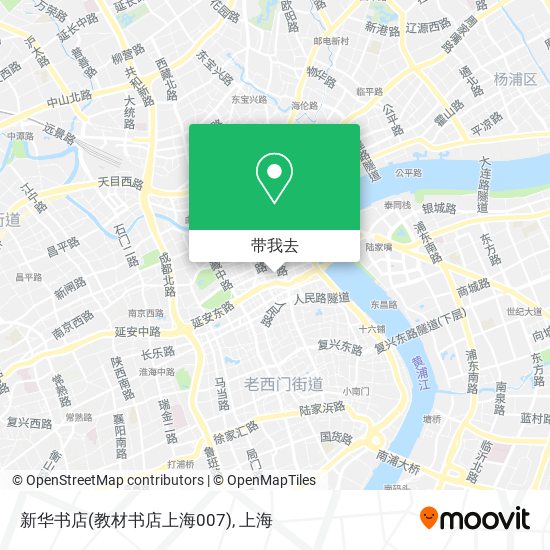 新华书店(教材书店上海007)地图