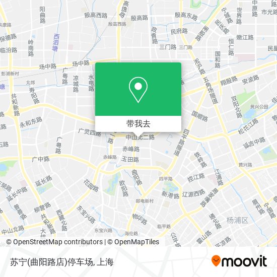 苏宁(曲阳路店)停车场地图