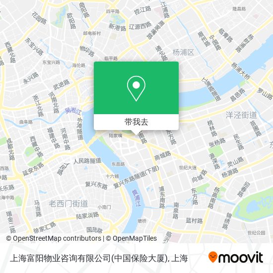 上海富阳物业咨询有限公司(中国保险大厦)地图