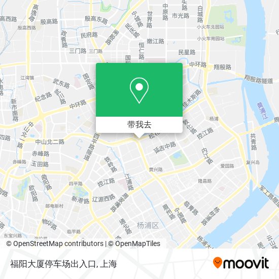 福阳大厦停车场出入口地图