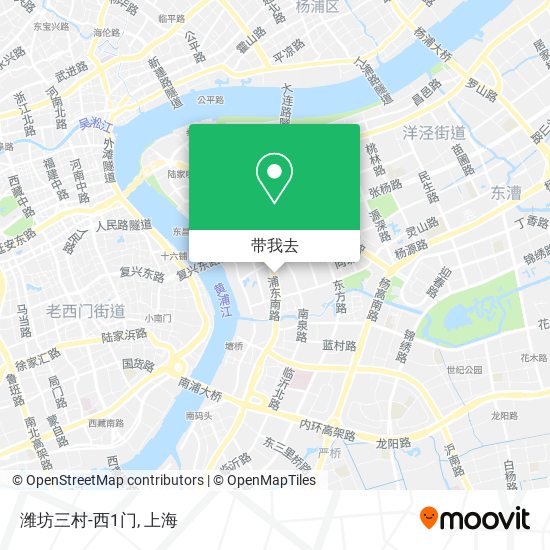 潍坊三村-西1门地图