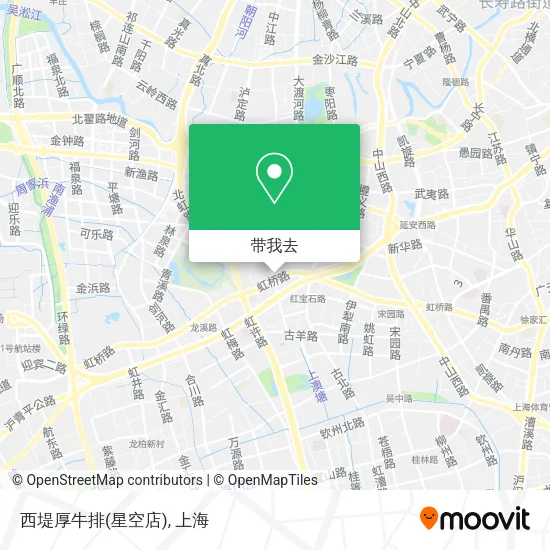 西堤厚牛排(星空店)地图