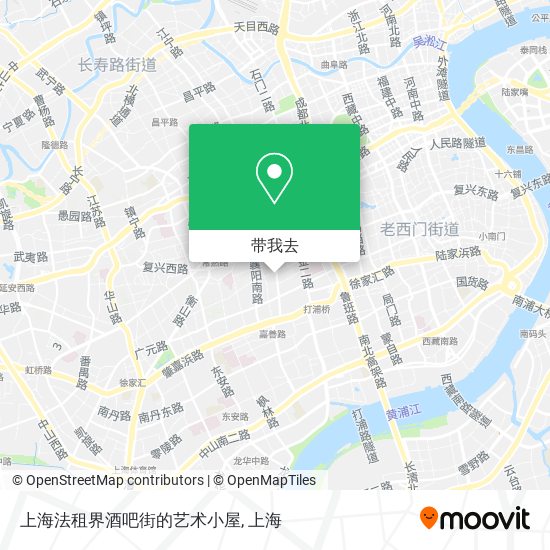 上海法租界酒吧街的艺术小屋地图