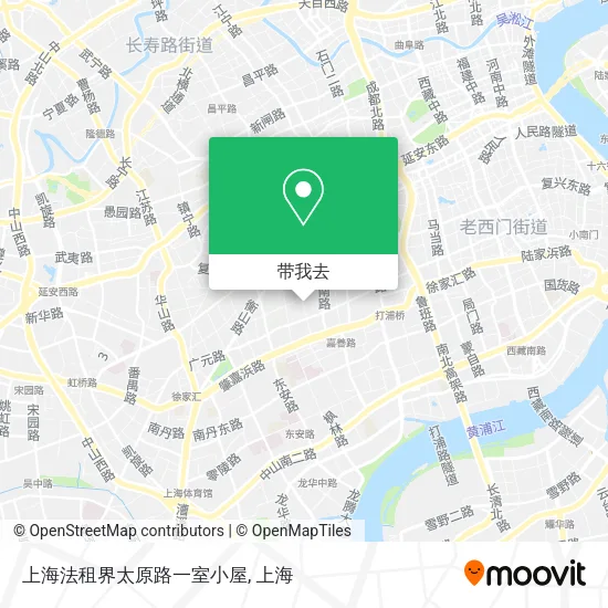 上海法租界太原路一室小屋地图