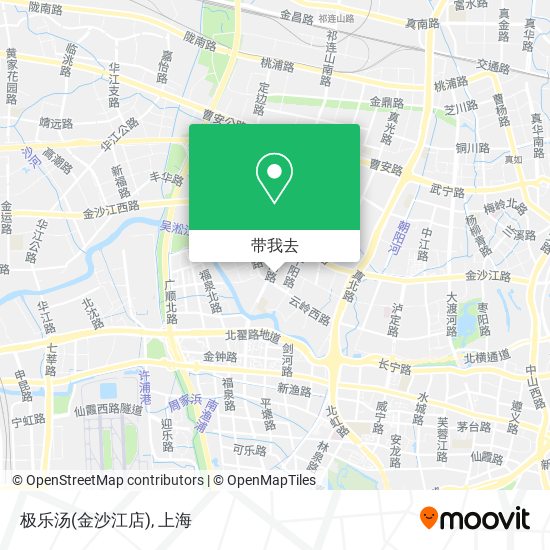 极乐汤(金沙江店)地图